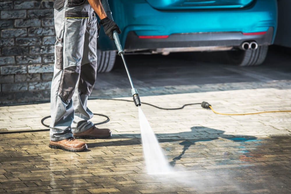 Pressure Wash Your Front Yard
