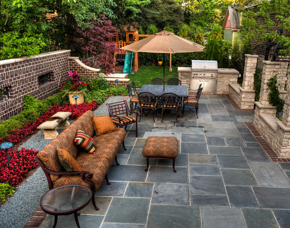 Backyard Patio in Garden